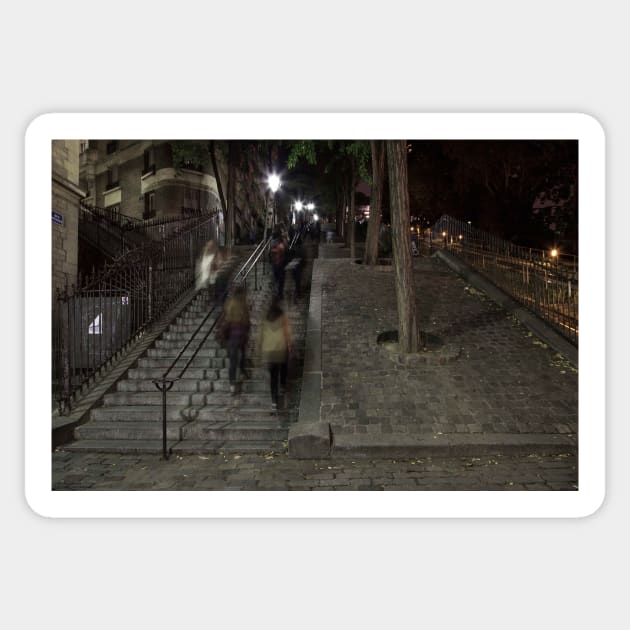 The Steps To Montmartre © Sticker by PrinceJohn